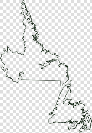 Blank Map Of Newfoundland And Labrador  HD Png Download