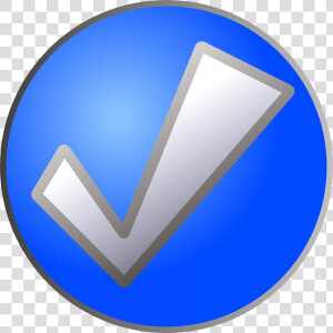 Blue Check Button Svg Clip Arts   Blue Check Button  HD Png Download