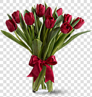 Clip Art Pictures Of Red Tulips   Red Tulips Bouquet  HD Png Download