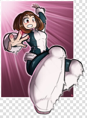 Bnha Action Shot   Ochako Bnha  HD Png Download