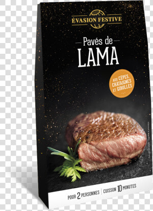 Pavés De Lama Aux Cèpes  Châtaignes Et Girolles   Roast Beef  HD Png Download