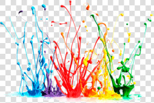  paint  splash  colors  colours  colorful  rainbow   Paint Splatter  HD Png Download