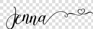 Jenna Clark Signature   Calligraphy  HD Png Download