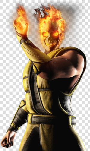 Mortal Kombat Scorpion Png   Mkx Hell Spawn Scorpion  Transparent Png