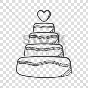 Wedding Cake Vector Image   Clipart Picture Wedding Cake  HD Png Download