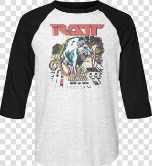 Shocked Ratt Raglan Baseball Shirt   Ratt Band Art  HD Png Download