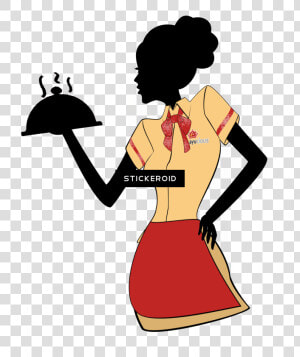 Waitress People Waiter   Transparent Waiter Clipart  HD Png Download