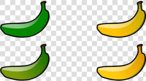 Transparent Banana Clip Art   Green Banana Clip Art  HD Png Download