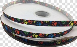 Ribbons  tag  Skinny Paw Print 3 8″ Grosgrain Ribbon   Bead  HD Png Download