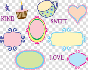 Kitschy Doodle Frame Borders Clip Arts   Cute Doodle Frame Png  Transparent Png