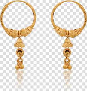 Gorgeous Gold Hoop Earrings   Gold Hoop Earrings Tanishq  HD Png Download