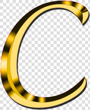 Capital Letter C   C Letter Clipart Gold  HD Png Download