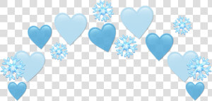  heartjoon  blue  heartcrown  heart  crown  emojicrown   Heart  HD Png Download