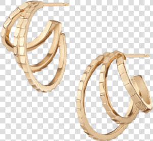 Infinity Deco Triple Gold Hoop Earrings   Earrings  HD Png Download