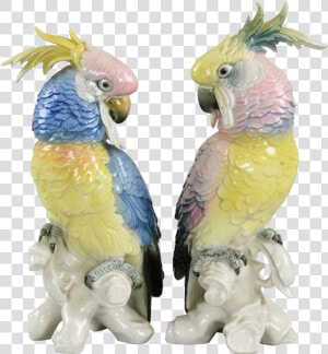 Pair Karl Ens Vintage Porcelain Cockatoos 1919 1945   Karl Ens Birds  HD Png Download