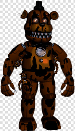 Funtime Nightmare Freddy Fnaf Fnaf4 Fnafsisterlocation   Funtime Withered Freddy 133alexander  HD Png Download