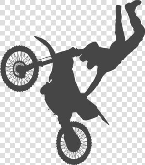 Transparent Decals Dirt   Silhouette Dirt Bike Clipart  HD Png Download