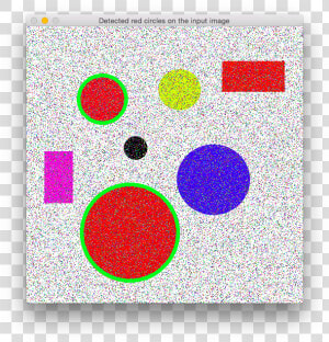 Circles And Rectangles With Noise Median Filter Detected   Circle  HD Png Download