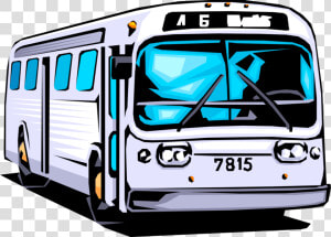 Vector Illustration Of Public Urban Transportation   Public Transportation Clip Art  HD Png Download