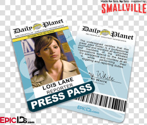 Smallville Tv Series Inspired Daily Planet Press Pass   Smallville Clark Daily Planet  HD Png Download