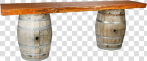 Rustic Redwood Bar Table   Plank  HD Png Download