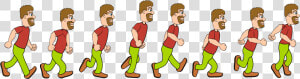 Transparent Person Walking Png   Sprite Sheet Panda  Png Download