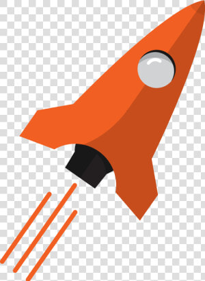 Seomers Bright Orange Rocket   Transparent Rocket Orange Png  Png Download