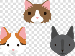 Whiskers Clipart Nose   Cat Avatars  HD Png Download