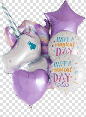 Pastel Unicorn Balloon Bunch   Unicorn Pastel Balloons  HD Png Download