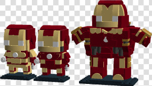 Iron Man Brickheadz Custom  HD Png Download