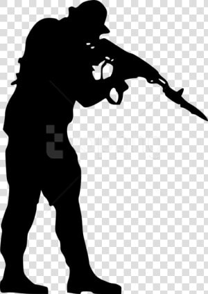 Free Png Soldier Silhouette Png   Silhouette Soldier Clipart  Transparent Png