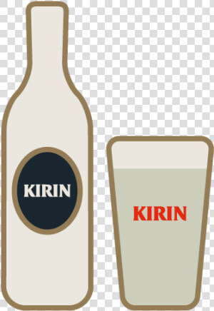 Kirin   Glass Bottle  HD Png Download