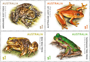 Frogs Stamps Australia  HD Png Download