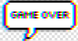 Game Gameover Glitch Tumblr Balloon Text   Sad Aesthetic Stickers Png  Transparent Png