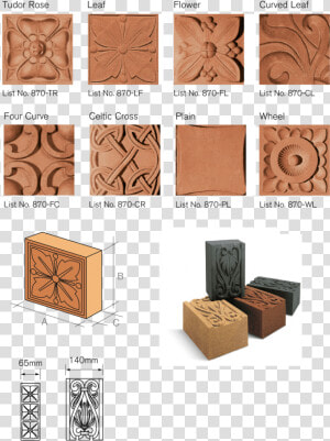 870 Decorative Bricks   Shaped Bricks  HD Png Download