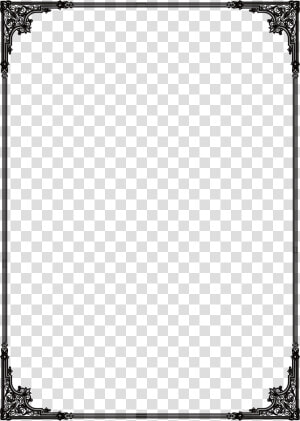 Flat Frame Grunge Black Free Png Hq Clipart   Black Frame Png  Transparent Png