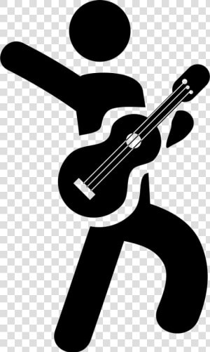 Transparent Playing Guitar Clipart   Violão Icon Png  Png Download