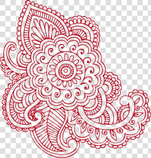 Clip Art Mehndi Flower   Transparent Background Henna Png  Png Download