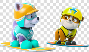 Everest And Rubble Paw Patrol Clipart Png Clipart Image   Paw Patrol Everest And Rubble  Transparent Png