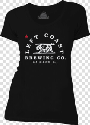 Left Coast Womens Bear And Board Black Shirt   Team Black Sheep T Shirt  HD Png Download