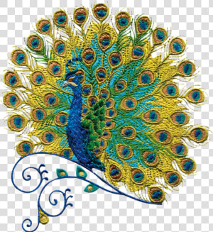 Stitch Quilling Peacock Transprent Png Free Download   Dibujo De Pavo Real Para Bordar  Transparent Png