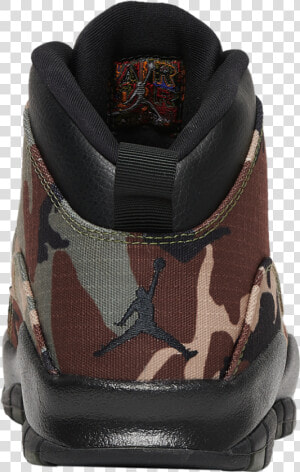 Air Jordan 10 Desert Camo 310805 201 Release Date   Hiking Shoe  HD Png Download