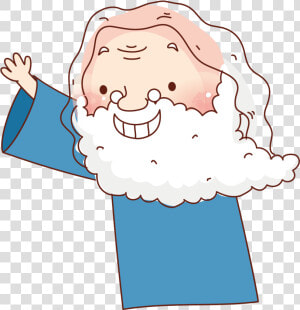 Transparent Cartoon Beard Png   Beard Grandfather Cartoon  Png Download