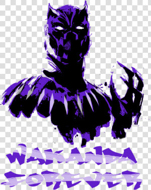 Purple Panther Png   Wakanda  Transparent Png