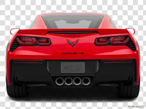 Red Corvette 2015 Rear   2019 Corvette Back View  HD Png Download