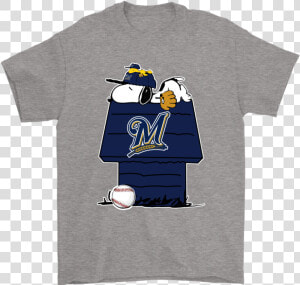 Milwaukee Brewers Snoopy And Woodstock Resting Together   Smokey The Bear Socialism  HD Png Download