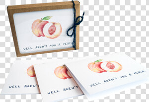 You Re A Peach Notecard Set   Pepperoni  HD Png Download