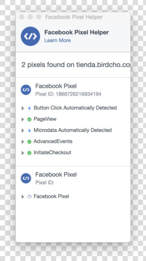 Captura De Pantalla 2018 05 08 A Las 05 21   Facebook Pixel Microdata Automatically Detected  HD Png Download