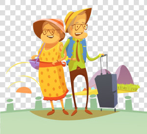 Travel Royalty free Photography Illustration   Senior Citizen Travel Clipart  HD Png Download