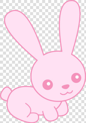 Cute Pink Baby Free   Baby Pink Bunny Cartoon  HD Png Download